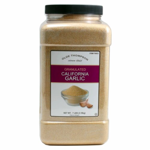 Olde Thompson Minced Garlic, 7 lbs, Bulk Size Perspective: front