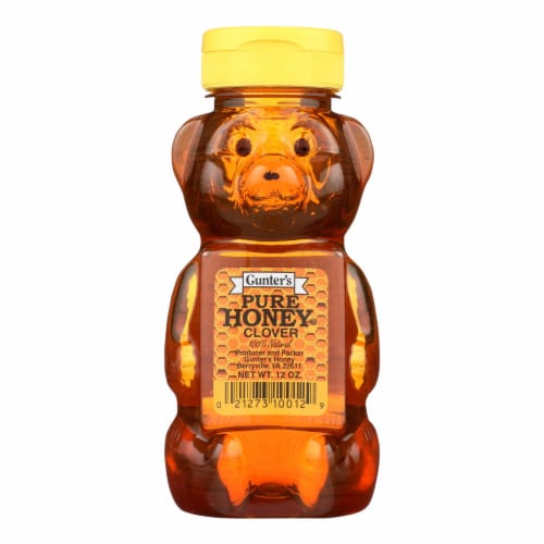Gunter Pure Clover Honey - 12 oz. - Pack of 3 Perspective: front