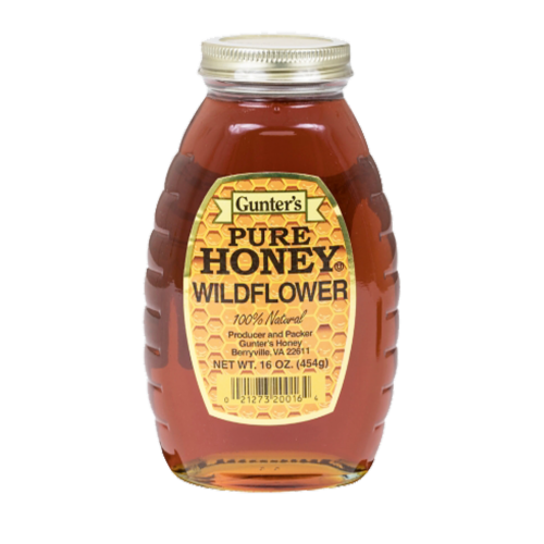 Gunter's Pure Wildflower Honey Perspective: front