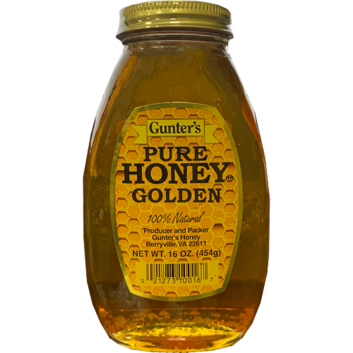 Gunter's Pure Golden Honey Perspective: front