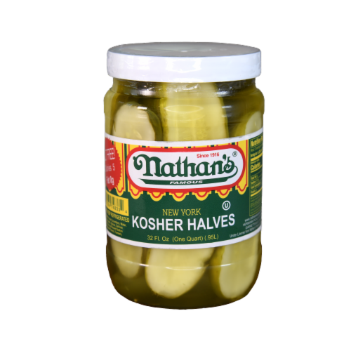 Nathan's® Famous New York Kosher Halves Perspective: front