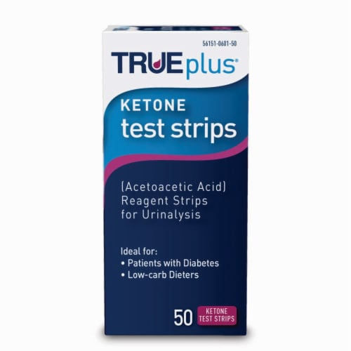 True Plus Kertone Test Strips Perspective: front