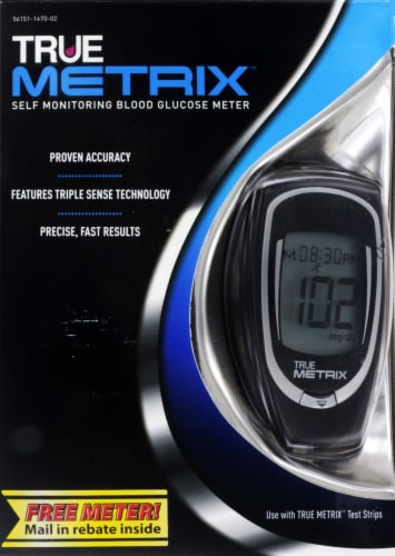 True Metrix Blood Glucose Meter Perspective: front