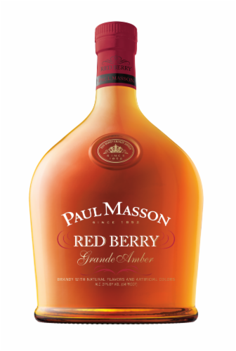 Paul Masson Red Berry Grand Amber Brandy Perspective: front