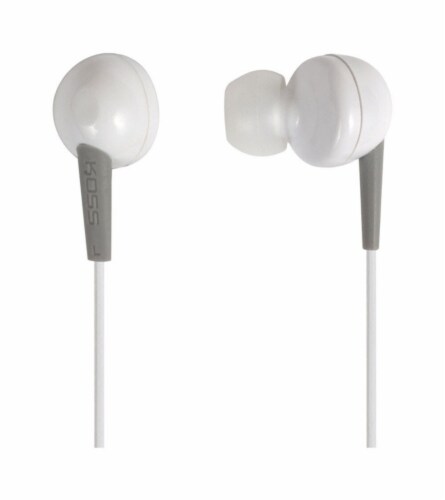 Koss Earbuds with Microphone Perspective: front