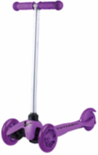Sakar Voyager 3-Wheel Tilt and Turn Scooter - Purple Perspective: front