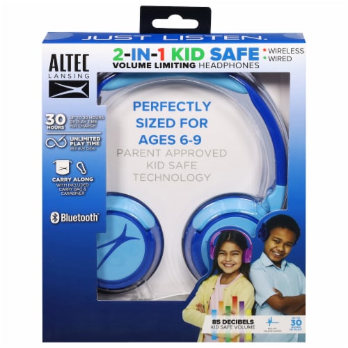 Sakar 2-n-1 Kids Safe Headphones Pink Perspective: front