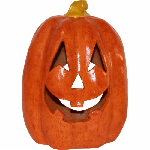 Gardman USA G48PT1809M 14 x 10 in. GT Polyresin Jack Lantern Perspective: front