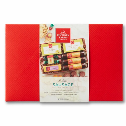  Hickory Farms Summer Sausage and Cheese Gift Box : Grocery &  Gourmet Food