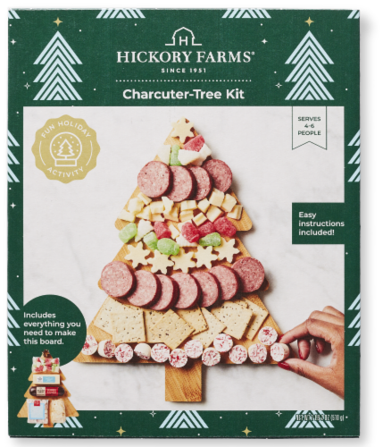 Hickory Farms® Christmas Tree Charcuterie Kit Perspective: front