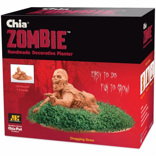 Chia Pet Planter - Zombie - Dragging Drew Perspective: front