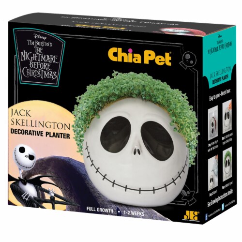 Chia Pet® The Nightmare Before Christmas Jack Skellington Decorative Planter Perspective: front