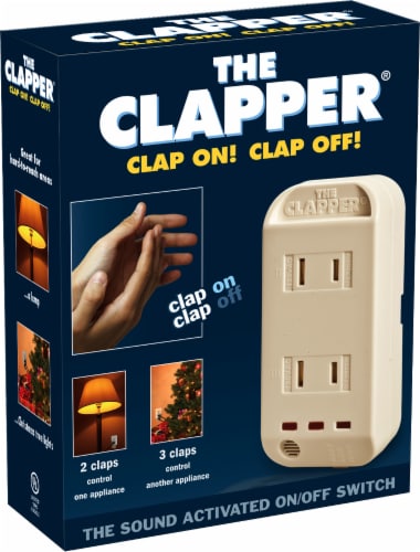 The Clapper Wireless Sound Activated On/Off Light Switch Clap Detection -  NEW 21363840003