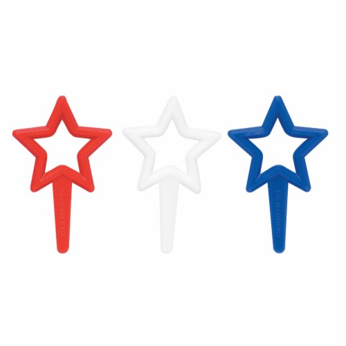 DecoPac Puffy Star Cake Decorations - Assorted Perspective: front
