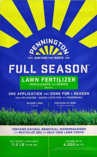 Pennington™ Full Season™ Lawn Fertilizer Perspective: front