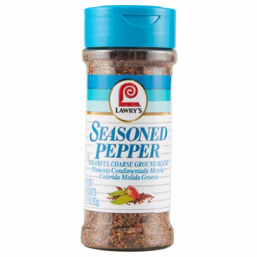 Lawry's Colorful Coarse Ground Blend Seasoned Pepper Perspective: front