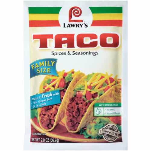 Lawry's® Family Size Taco Seasoning Mix Perspective: front