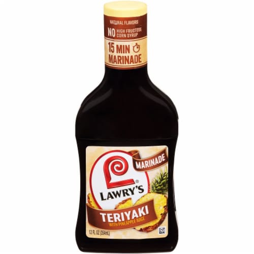 Lawry's Teriyaki With Pineapple Juice Marinade Perspective: front