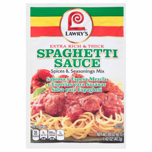 Lawry's Extra Rich & Thick Spaghetti Mix Perspective: front