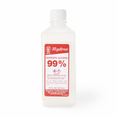 McKesson Antiseptic Isopropyl Alcohol 16 oz. Bottle Liquid 99% Strength , 12 Ct Perspective: front