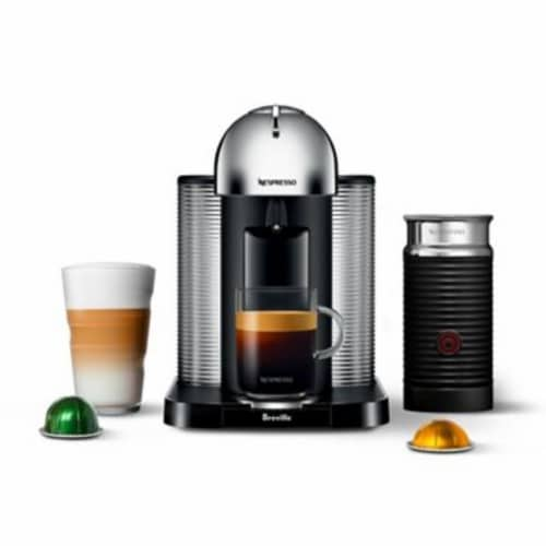 Nespresso by Breville Vertuo Next Dark Chrome Coffee and Espresso Machine with Frother