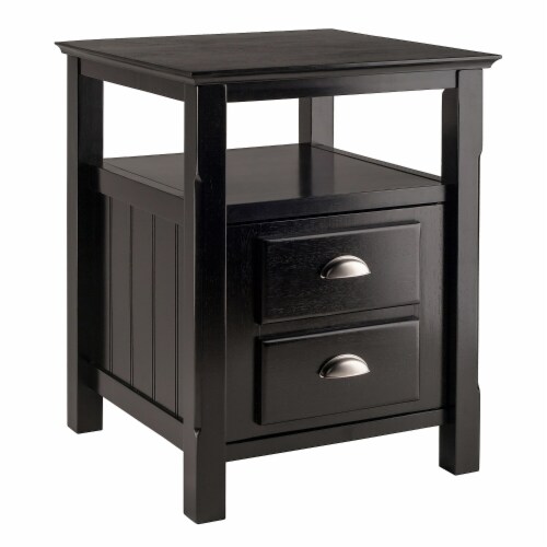 Winsome Trading Timber Side Table Black Each (20920WTI) Perspective: front