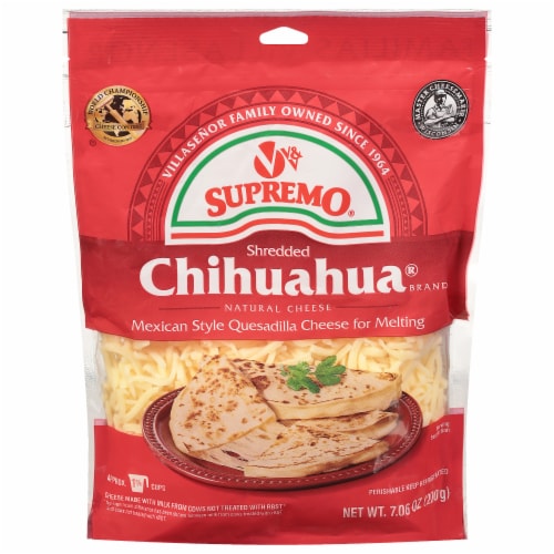 V&V Supremo Chihuahua® Queso Quesadilla Mexican Shred Cheese Perspective: front