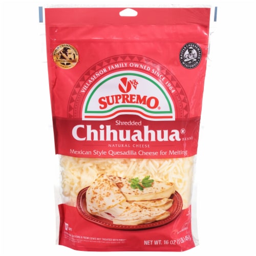 V&V Supremo Chihuahua® Queso Quesadilla Mexican Shred Cheese Perspective: front