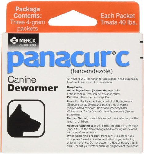 Panacur C 4-gram Canine Dewormer Perspective: front