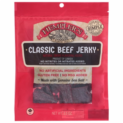 Hempler's® Classic Beef Jerky Perspective: front