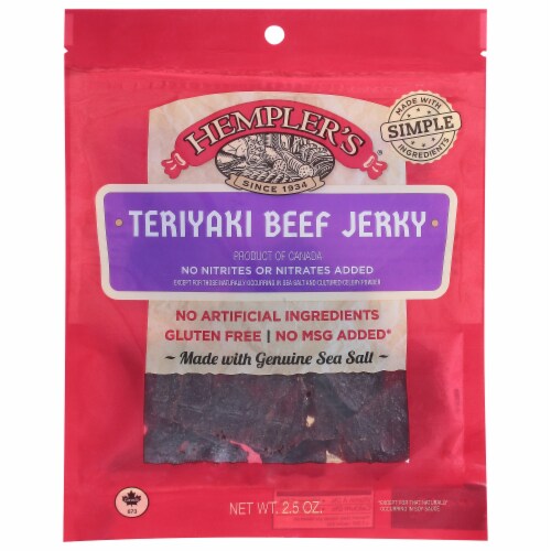 Hempler's® Teriyaki Beef Jerky Perspective: front
