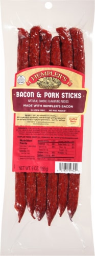 Hempler's European Family Pork & Bacon Sticks Perspective: front