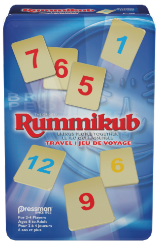 Pressman Rummikub Travel Tin Perspective: front