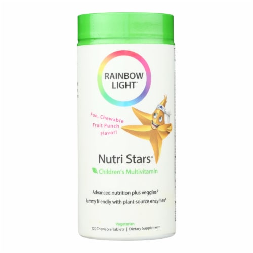 Rainbow Light Nutri-Stars Multivitamin Chewable Tablets Perspective: front