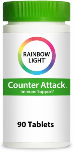 Rainbow Light Counter Attack Immune Support Supplement Perspective: front