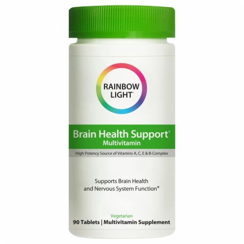 Rainbow Light Brain Health Support Multivitamin Tablets Perspective: front