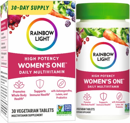 Rainbow Light Women's One Multivitamin Supplement Tablets Perspective: front