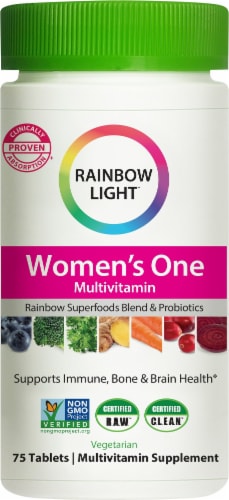 Rainbow Light Women's One Multivitamin Tablets Perspective: front