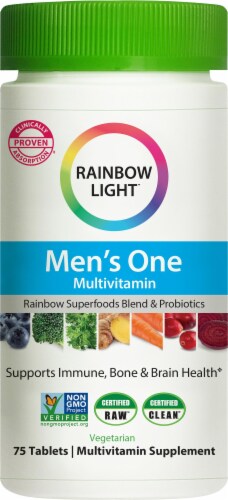 Rainbow Light Men's One Multivitamin Tablets Perspective: front