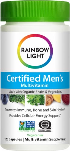 Rainbow Light Men's Multivitamin Capsules Perspective: front