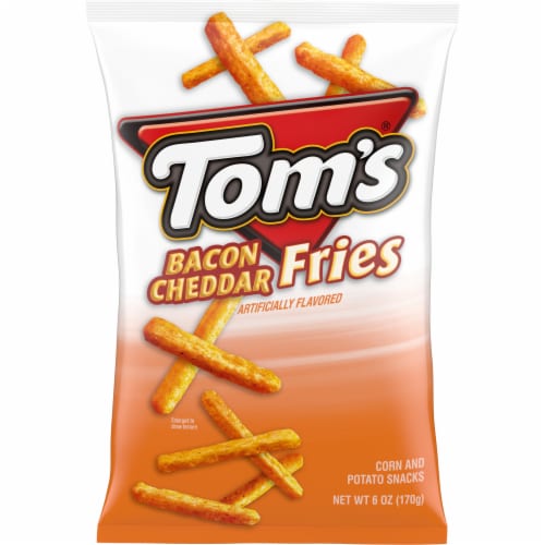 Tom's Bacon And Cheddar Fries Perspective: front