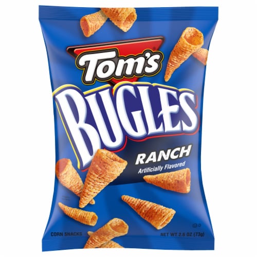 Tom's® Bugles Ranch Snacks Perspective: front