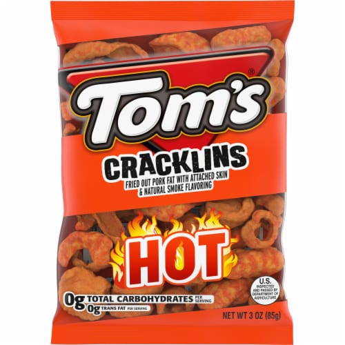 Tom's Cracklins Hot Perspective: front