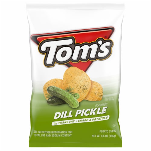 Tom's® Dill Pickle Potato Chips Perspective: front