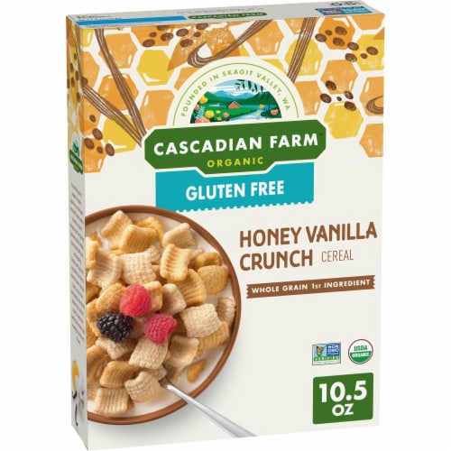 Cascadian Farm™ Gluten Free Organic Honey Vanilla Crunch Cereal Perspective: front