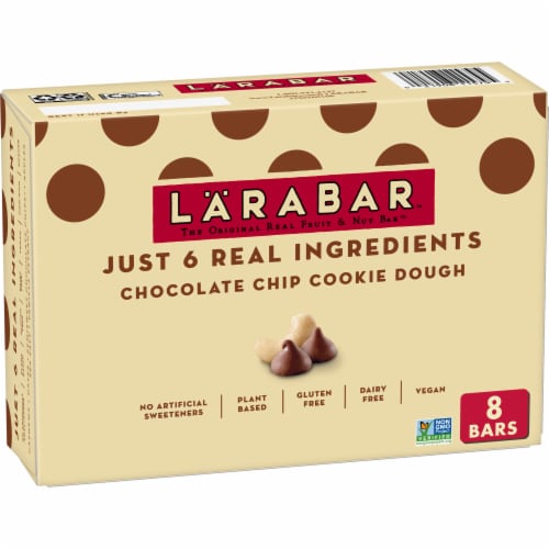 Larabar Chocolate Chip Cookie Dough Fruit and Nut Bars Perspective: front