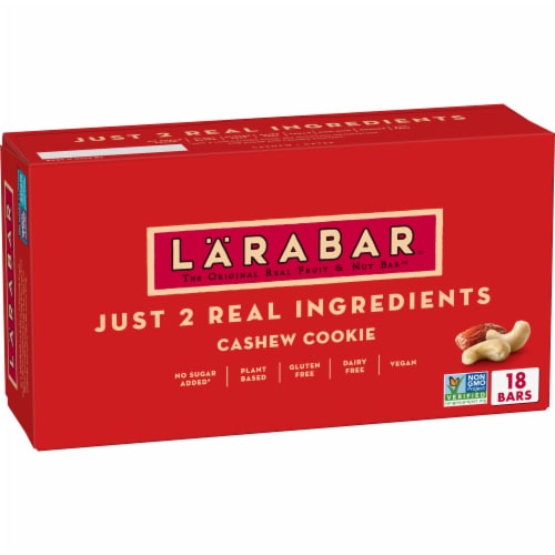 Larabar Cashew Cookie Fruit and Nut bars Perspective: front