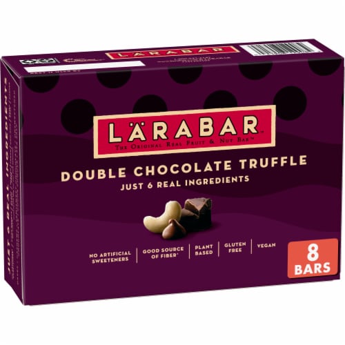 Larabar Double Chocolate Truffle Fruit and Nut bars Perspective: front