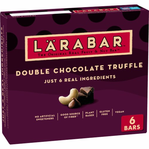Larabar Double Chocolate Truffle Gluten Free Vegan Fruit & Nut Bars Perspective: front