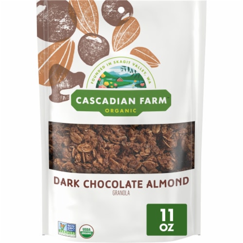 Cascadian Farm Organic® Dark Chocolate Almond Granola Perspective: front